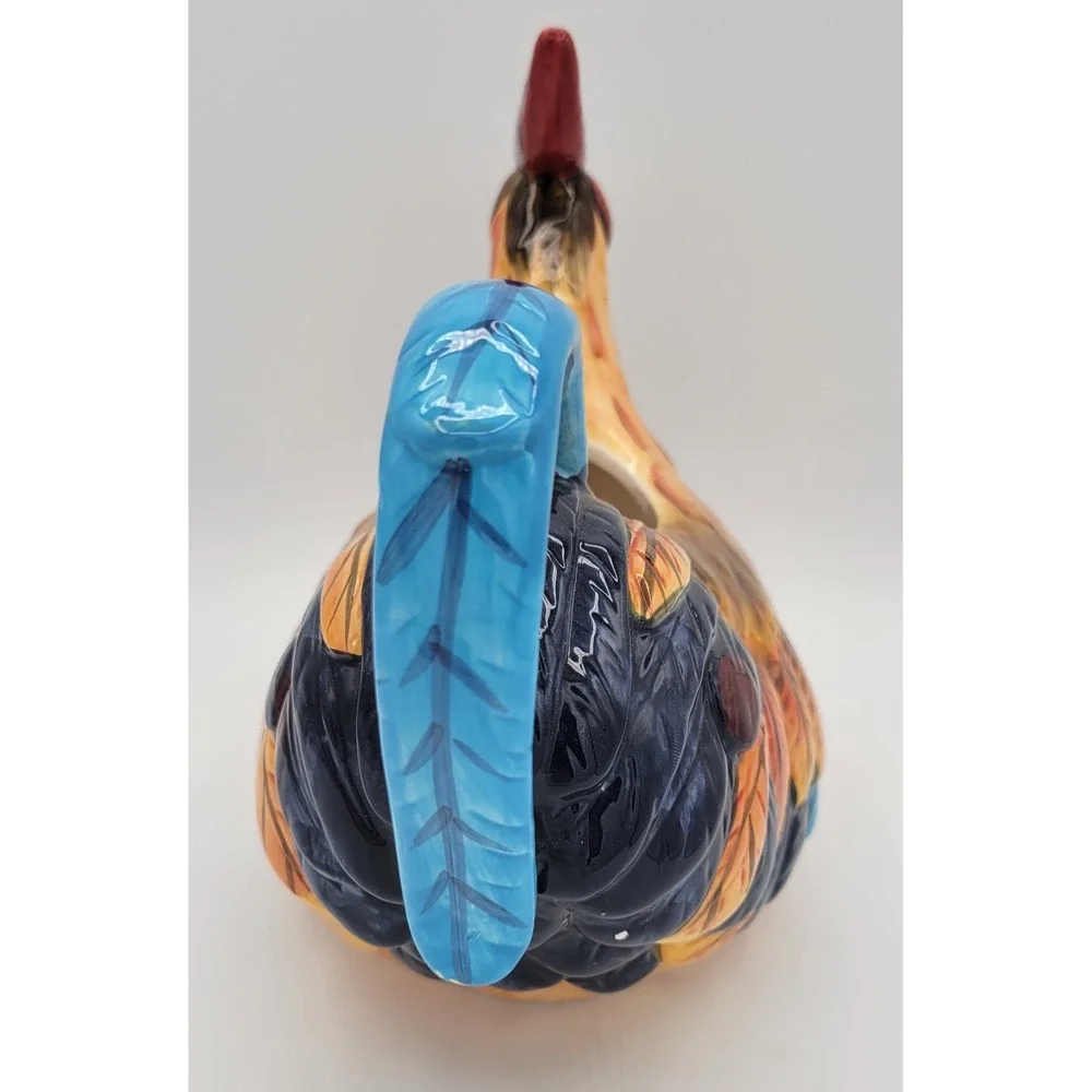 La Dolce Vita Poulet Collection Rooster Chicken Ceramic Teapot Cottage Core